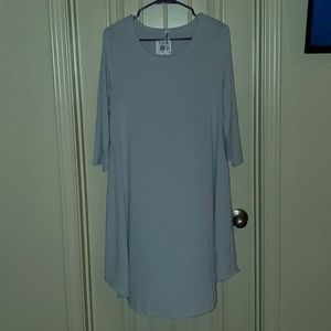 Woman's 3/4 Sleeve T-Shirt Dress Large